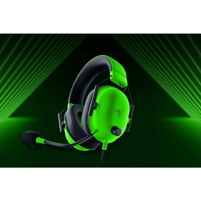 אוזניות גיימינג Razer BlackShark V2 X- צבע ירוק