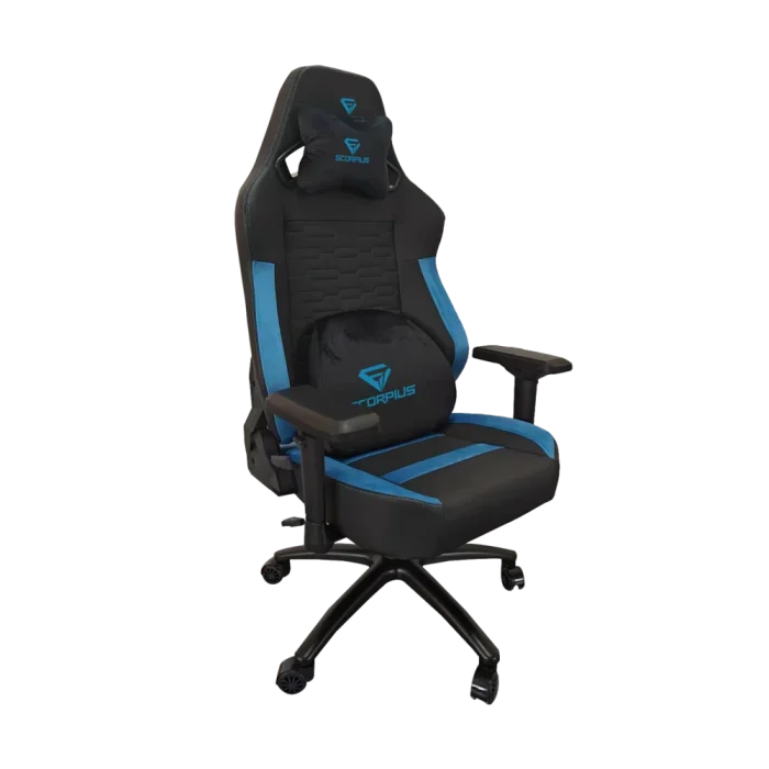 מושב גיימינג שחור/כחול SCORPIUS PROFESSIONAL