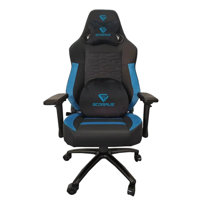 מושב גיימינג שחור/כחול SCORPIUS PROFESSIONAL